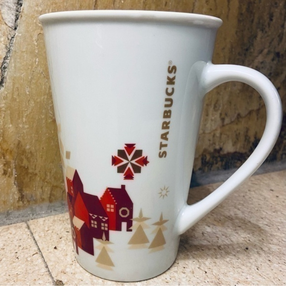 Starbucks Christmas Giant Starbucks ceramic holiday Mug 22 oz